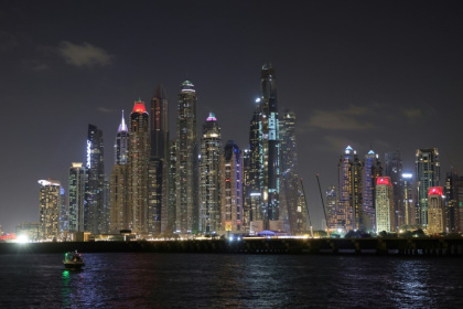 Vue de la marina de Dubaï