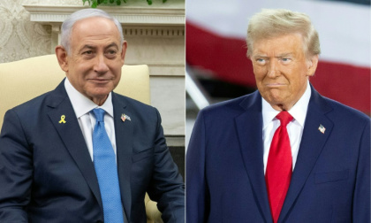 Le Premier ministre israélien Benjamin Netanyahu le 25 juillet 2024 à la Maison Blanche, à Washington, et le président américain Donald Trump le 4 novembre 2024 à Raleigh, en Caroline du Nord