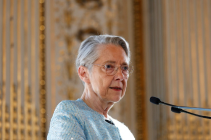 La ministre de l'Education nationale Elisabeth Borne le 28 avril 2025, à Paris - Ian LANGSDON (AFP)