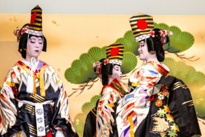 Répétition d'un spectacle de geishas dans un théâtre du quartier de Shinbashi, à Tokyo, le 20 mai 2025 - Philip FONG (AFP) Répétition d'un spectacle de geishas dans un théâtre du quartier de Shinbashi, à Tokyo, le 20 mai 2025 - Philip FONG (AFP)