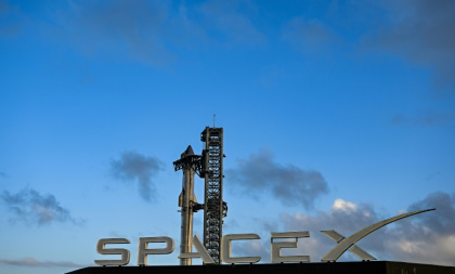 Une fusée Starship lors d'un test à Starbase au Texas, le 17 novembre 2024 - CHANDAN KHANNA (AFP)