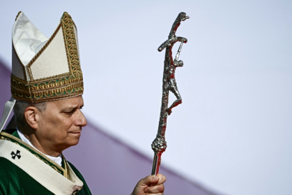 Le pape Léon XIV célèbre le 3 août 2025 à Rome une messe en plein air devant plus d'un million de jeunes, point culminant d'un pèlerinage qui a attiré des catholiques du monde entier - Filippo MONTEFORTE (AFP) Le pape Léon XIV célèbre le 3 août 2025 à Rome une messe en plein air devant plus d'un million de jeunes, point culminant d'un pèlerinage qui a attiré des catholiques du monde entier - Filippo MONTEFORTE (AFP)