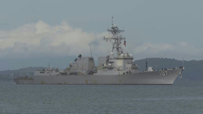 Caracas s'insurge contre l'arrivée d'un bateau de guerre américain à Trinité-et-Tobago Caracas s'insurge contre l'arrivée d'un bateau de guerre américain à Trinité-et-Tobago