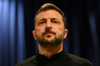 Le président ukrainien Volodymyr Zelensky, le 25 septembre 2024 à New York en marge de l'Assemblée générale des Nations unies - SAUL LOEB (AFP) Le président ukrainien Volodymyr Zelensky, le 25 septembre 2024 à New York en marge de l'Assemblée générale des Nations unies - SAUL LOEB (AFP)