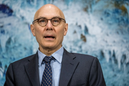 Le Haut-Commissaire des Nations Unies aux droits de l'homme, Volker Turk, lors de l'ouverture de la 61e session du Conseil des droits de l'homme des Nations Unies à Genève, le 23 février 2026 - Fabrice COFFRINI (AFP)