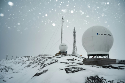 Le relais de télécommunications de Nuuk, au Groenland, le 24 février 2026 - Florent VERGNES (AFP)