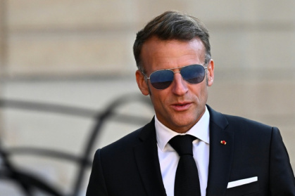 Emmanuel Macron au Palais de l'Elysée, à Paris, le 10 juillet 2026 - JULIEN DE ROSA (AFP)