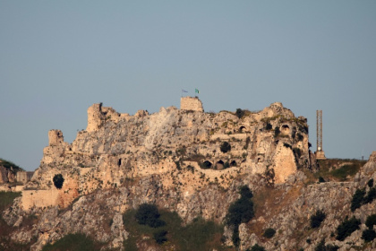 Le château médiéval de Beaufort, connu localement sous le nom de Qalaat al-Shaqif ou Shaqif Arnoun, vu depuis la région de Marjayoun, dans le sud du Liban, le 31 mai 2026 - - (AFP)