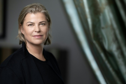 L'ancienne mannequin Ebba Karlsson à Paris le 18 mars 2026 - Handout (AFP)